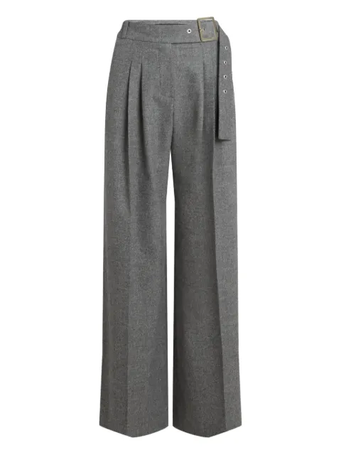 Karl Lagerfeld pleated belted trousers