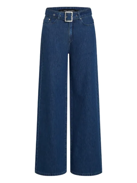 Karl Lagerfeld belted wide-leg pants
