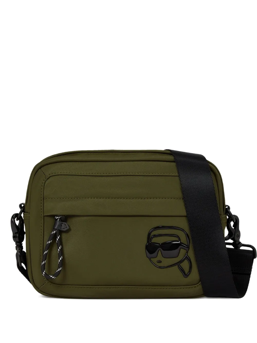 Karl Lagerfeld Crossbodytas met logopatch Groen
