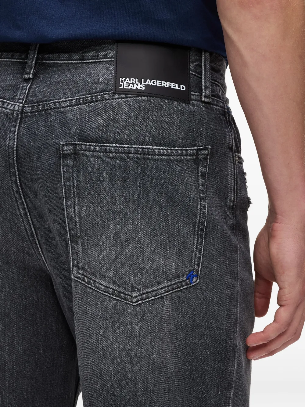 Karl Lagerfeld Jeans met logopatch Grijs