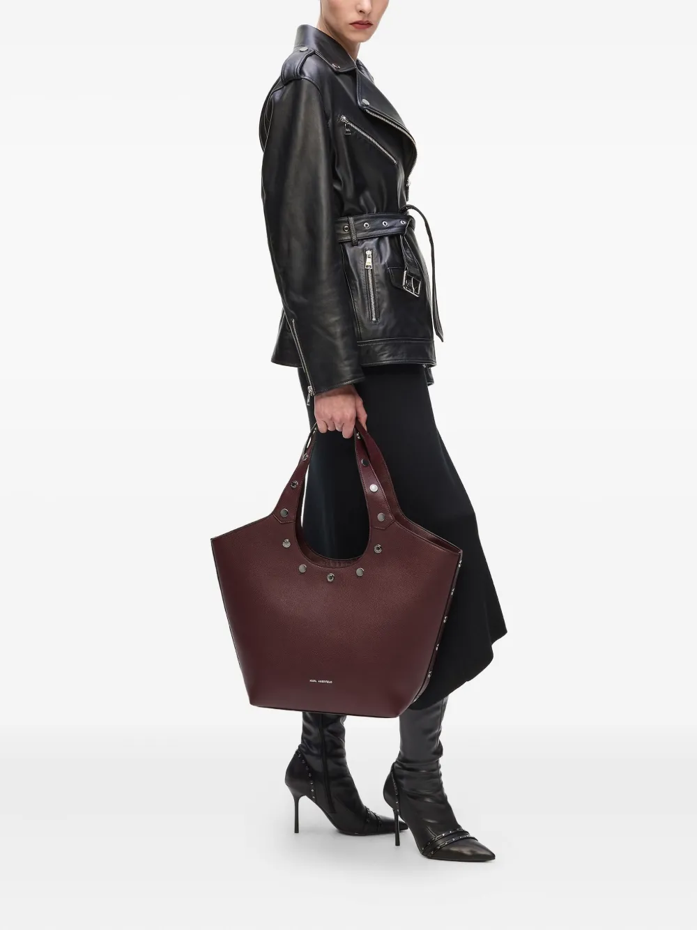 Karl Lagerfeld Medium K/Rocky Marais shopper - Rood