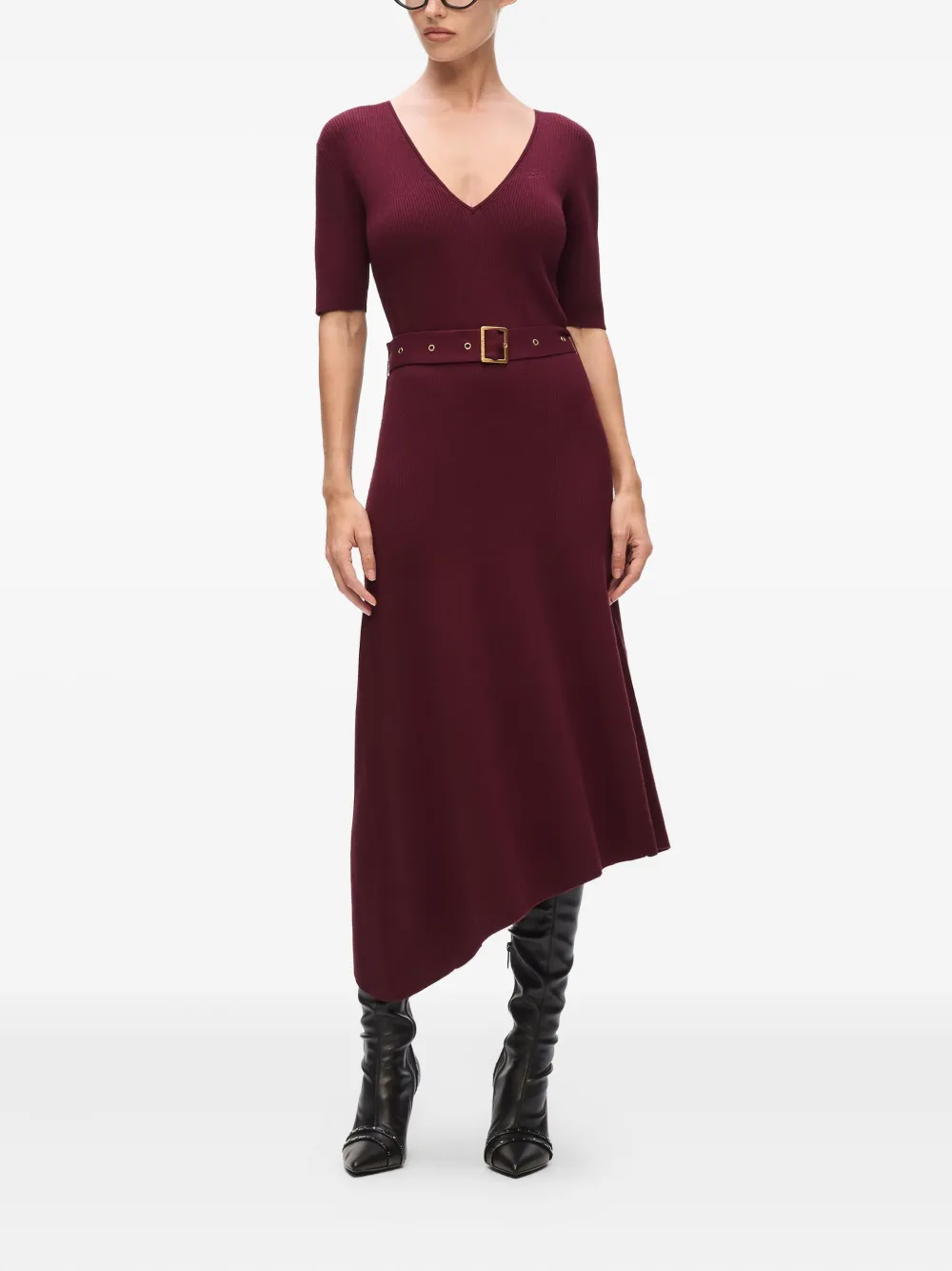 Karl Lagerfeld Asymmetrische midi-jurk - Rood