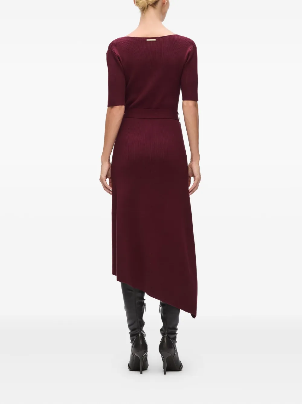 Karl Lagerfeld Asymmetrische midi-jurk Rood
