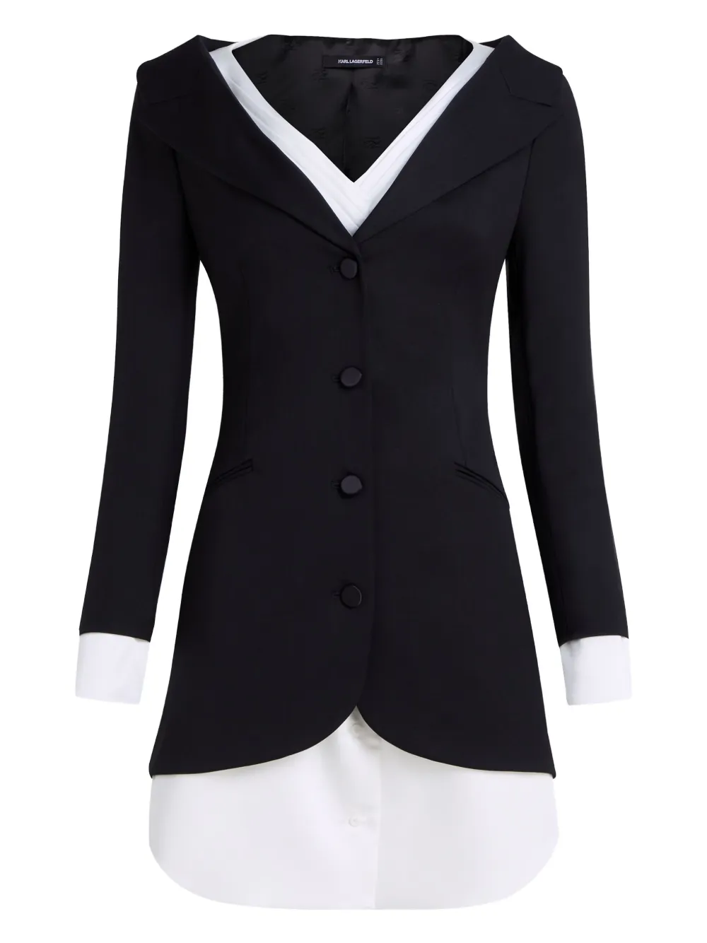 Karl Lagerfeld Karl Studio layered mini dress | White | Image 1