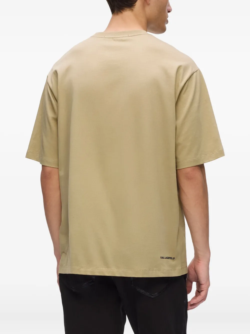 Karl Lagerfeld T-shirt met Icon-print Beige