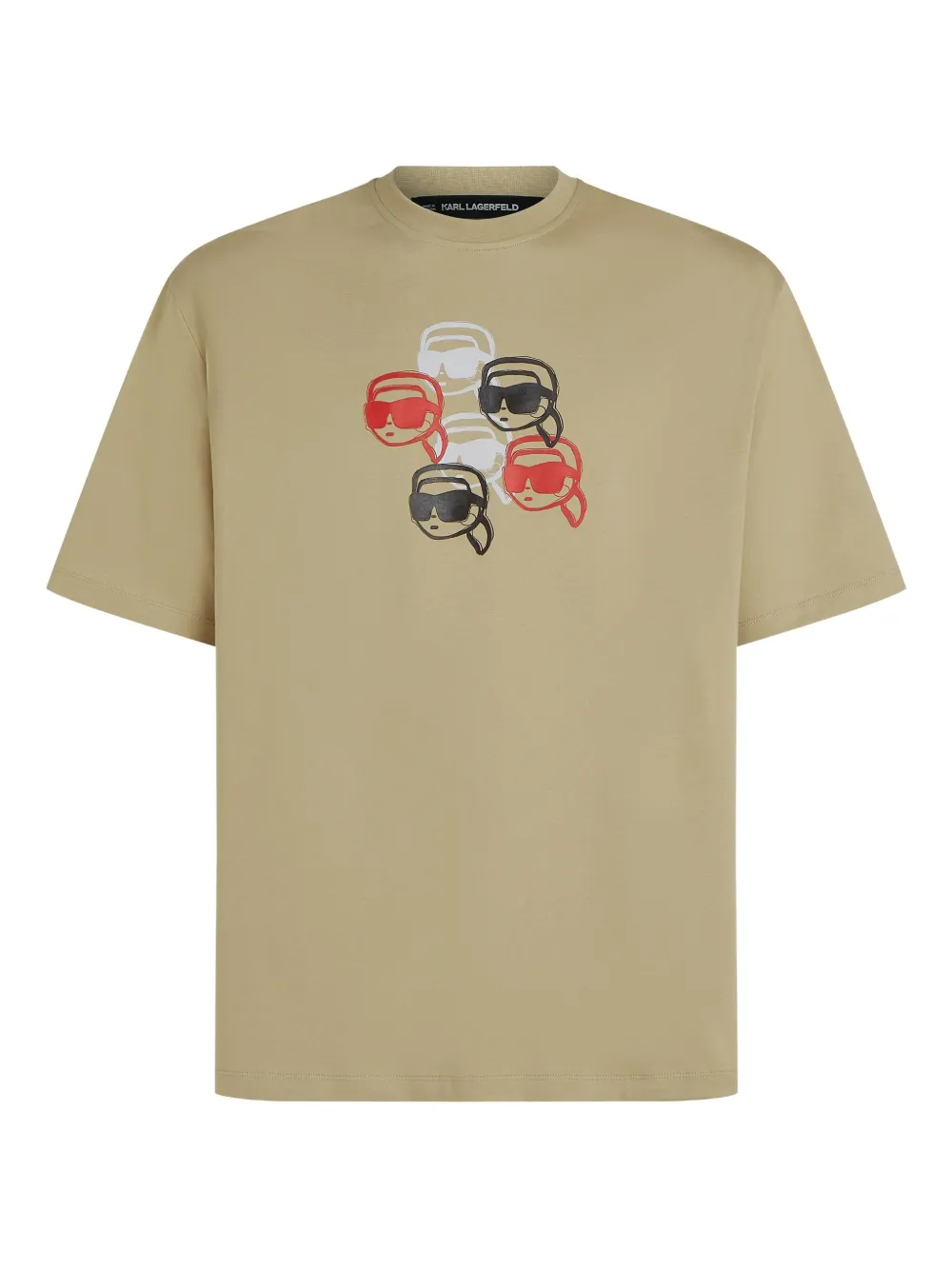 Karl Lagerfeld ikon-graphic T-shirt | Neutrals | Image 1