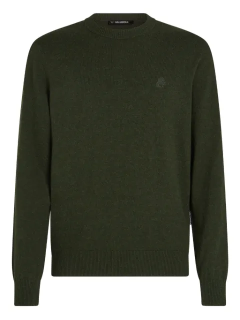 Karl Lagerfeld logo crew-neck sweater