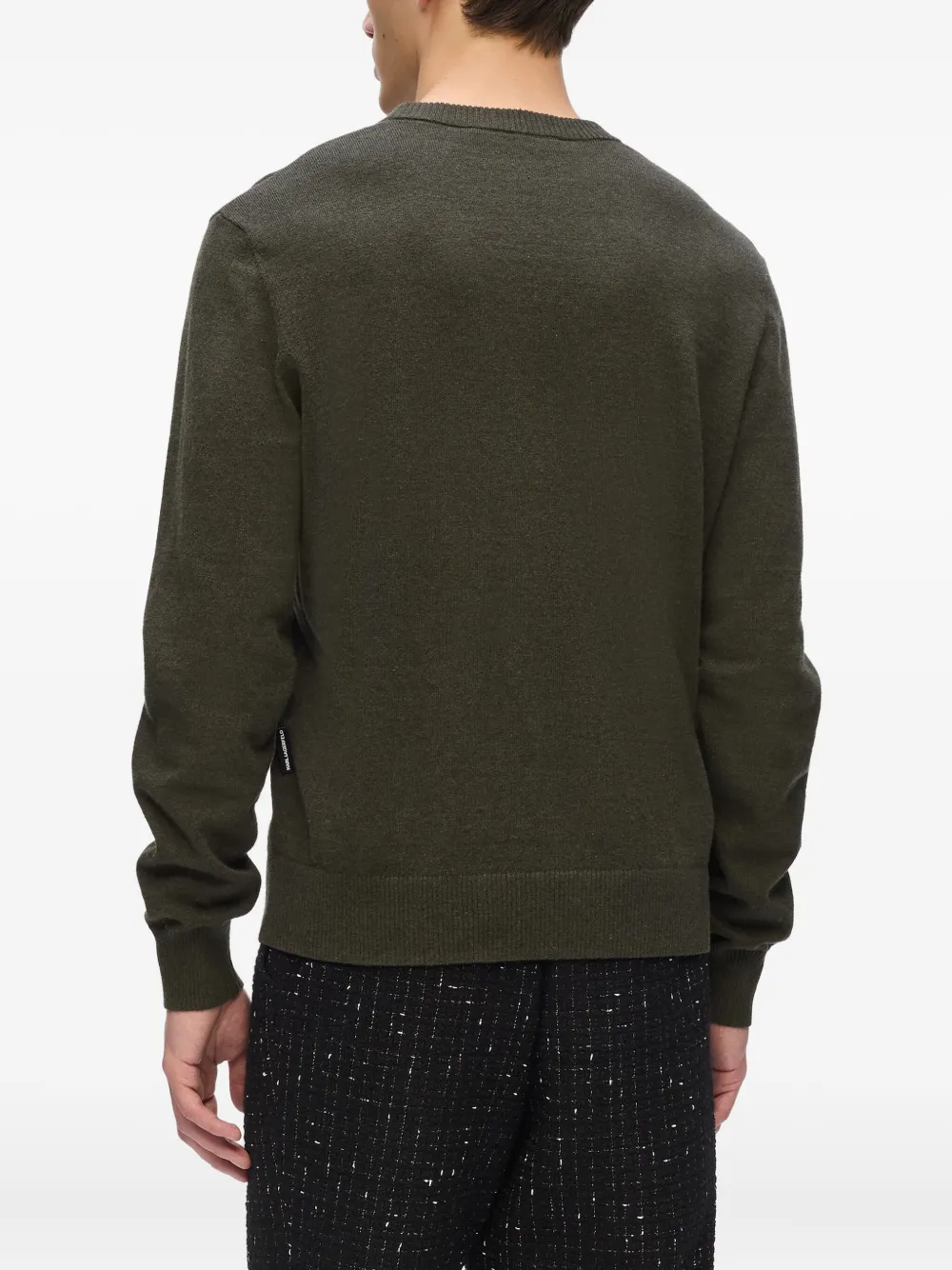 Karl Lagerfeld Trui met ronde hals en logo Groen