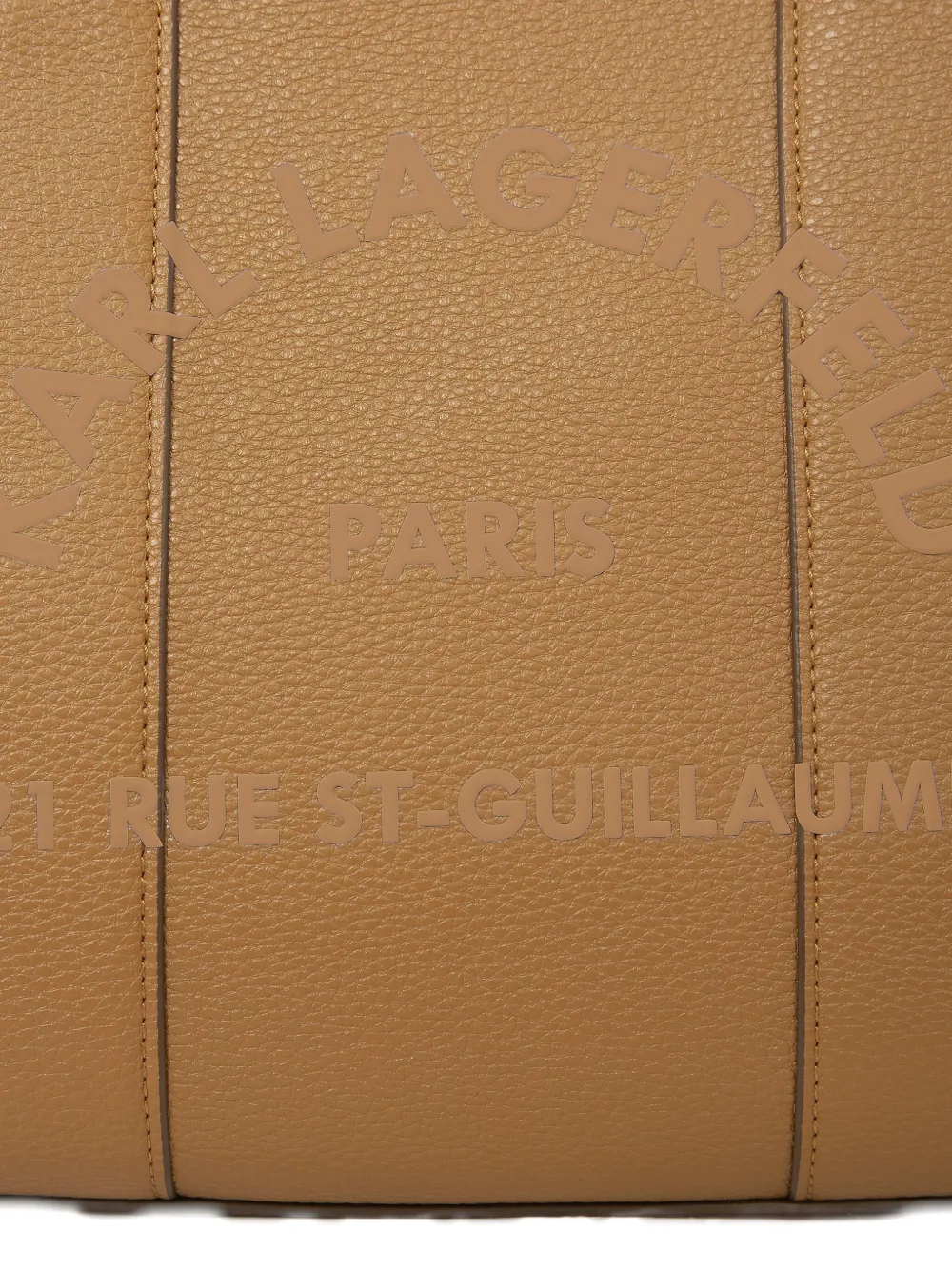 Karl Lagerfeld Shopper met logoprint Bruin