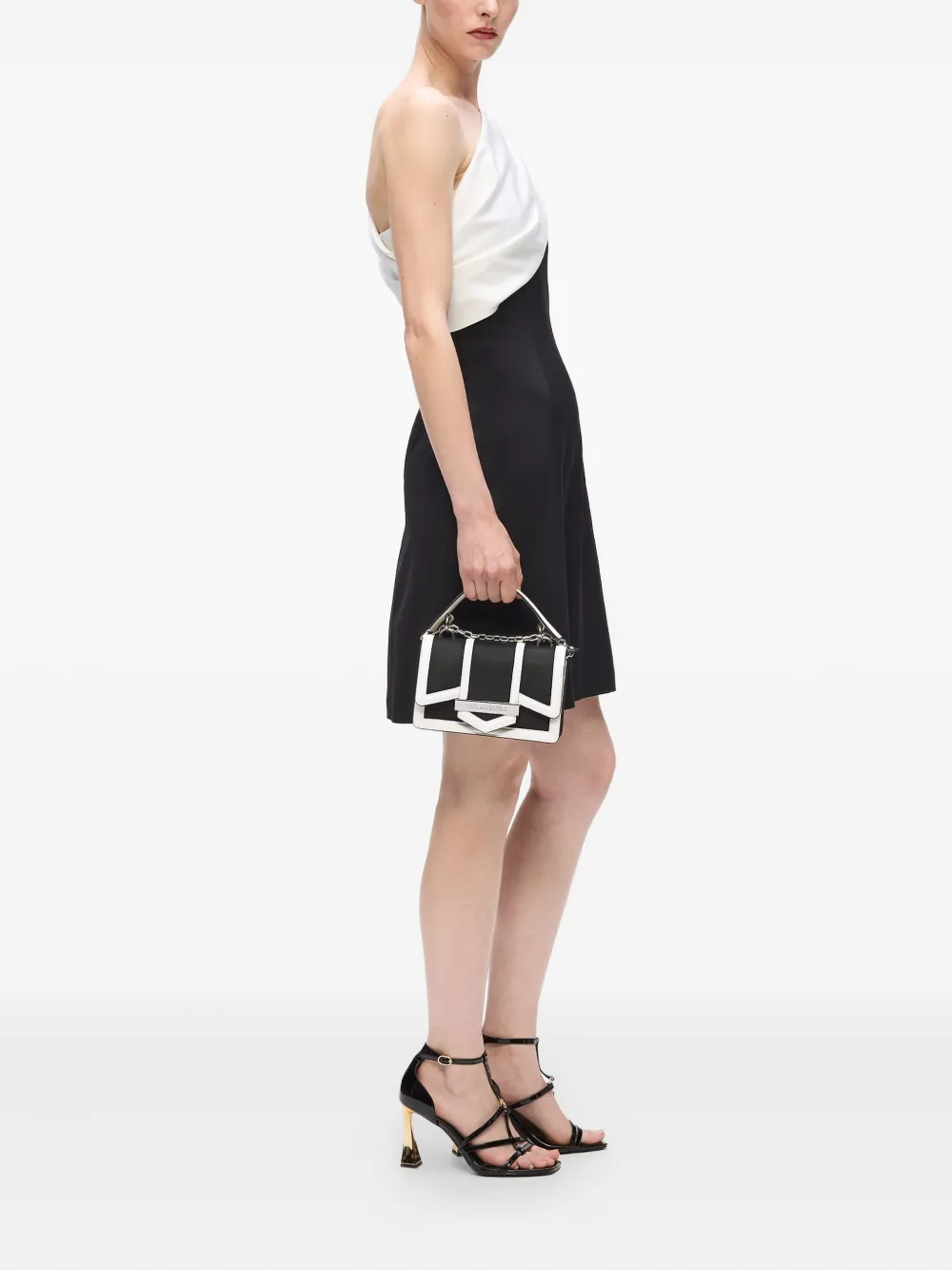 Karl Lagerfeld Small K/nova Crossbody Bag In Black