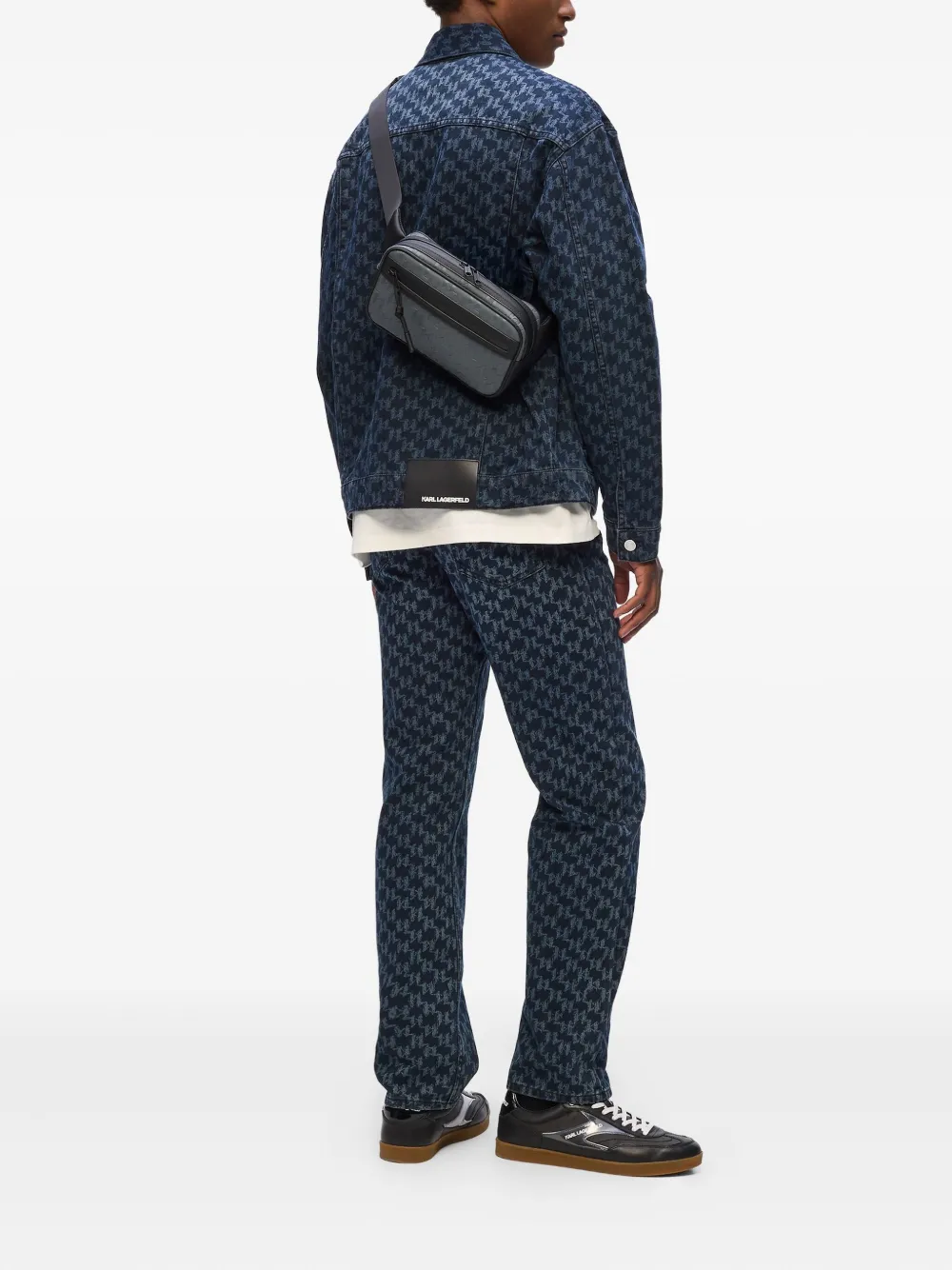 Karl Lagerfeld Heuptas met monogramprint - Grijs