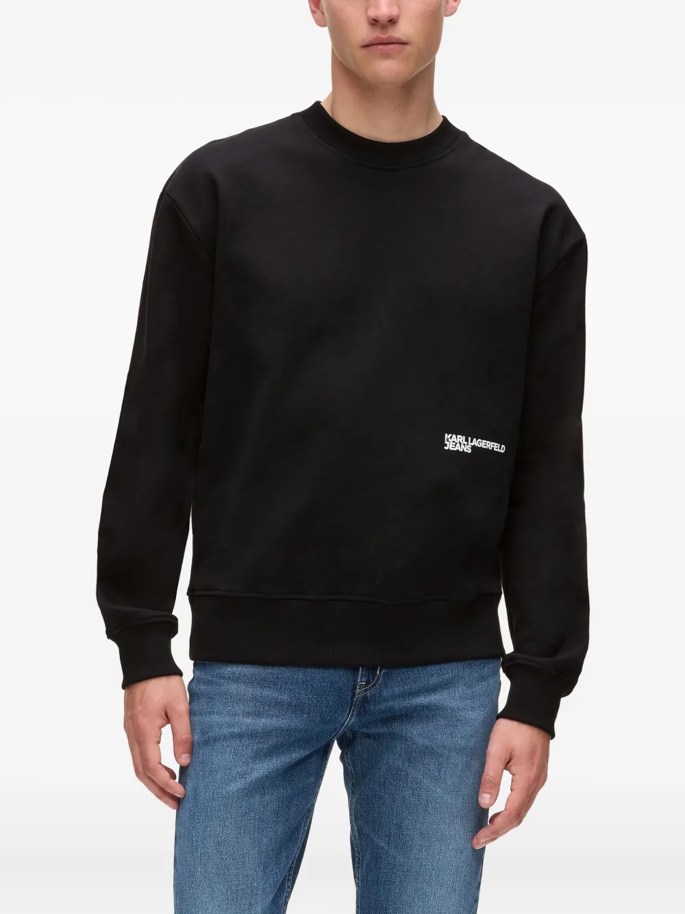 Karl Lagerfeld Jeans Sweater met logoprint Zwart