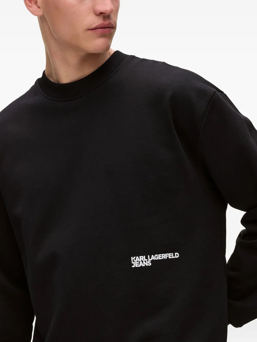 Karl Lagerfeld Jeans Sweater met logoprint Zwart