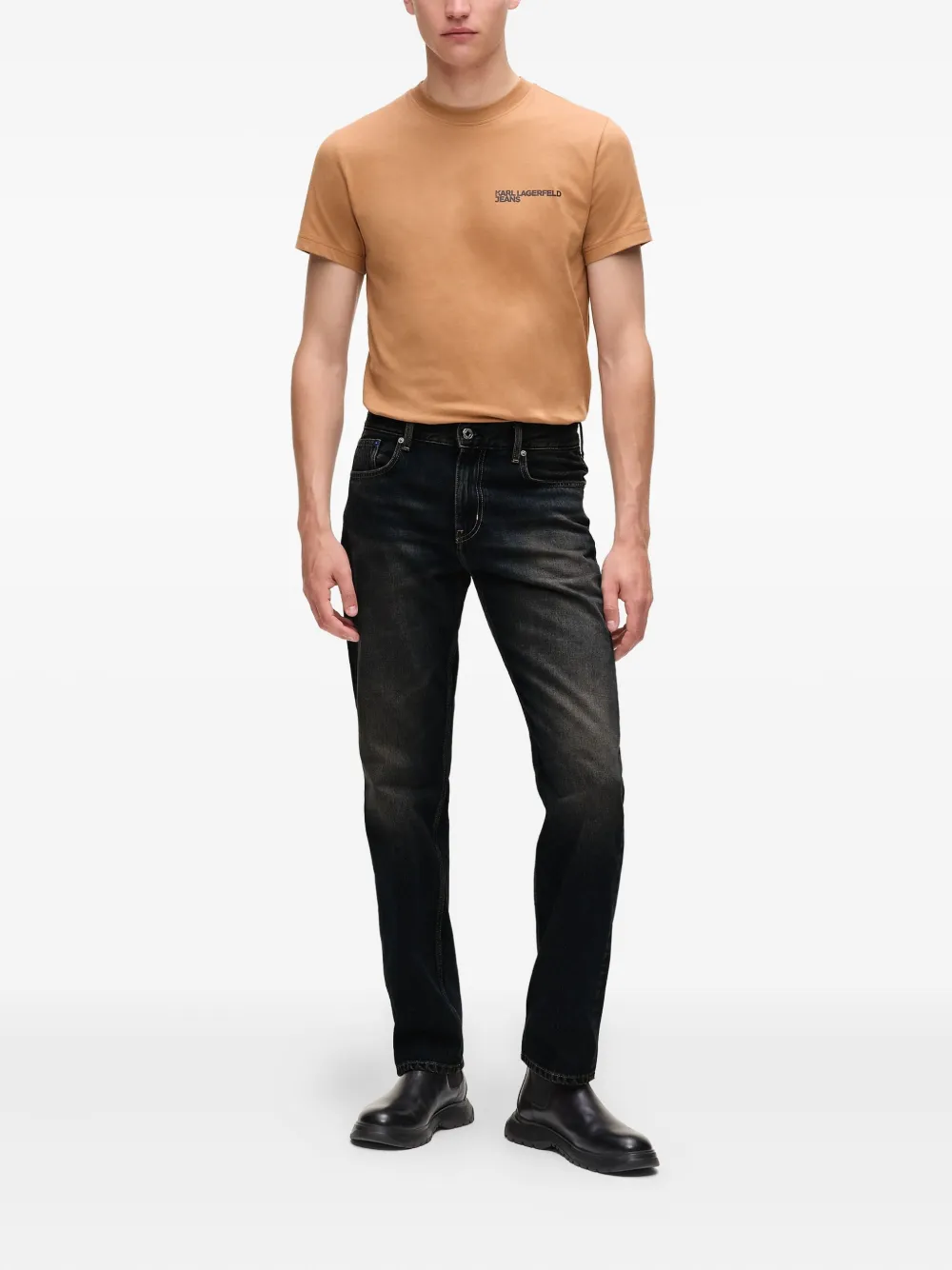 Karl Lagerfeld Jeans Straight jeans - Zwart