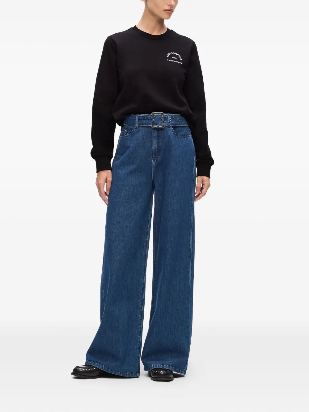 Karl Lagerfeld Rue St-Guillaume sweater Zwart
