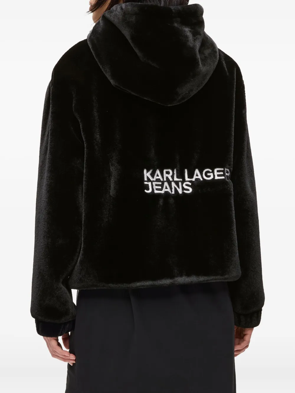 Karl Lagerfeld Jeans Jack met capuchon Zwart