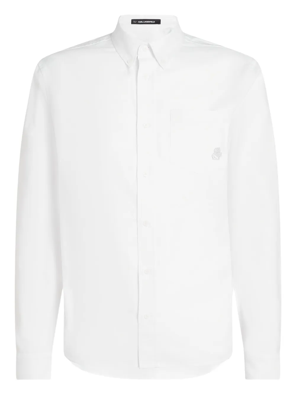 Karl Lagerfeld camisa con parche del logo | blanco | Image 1