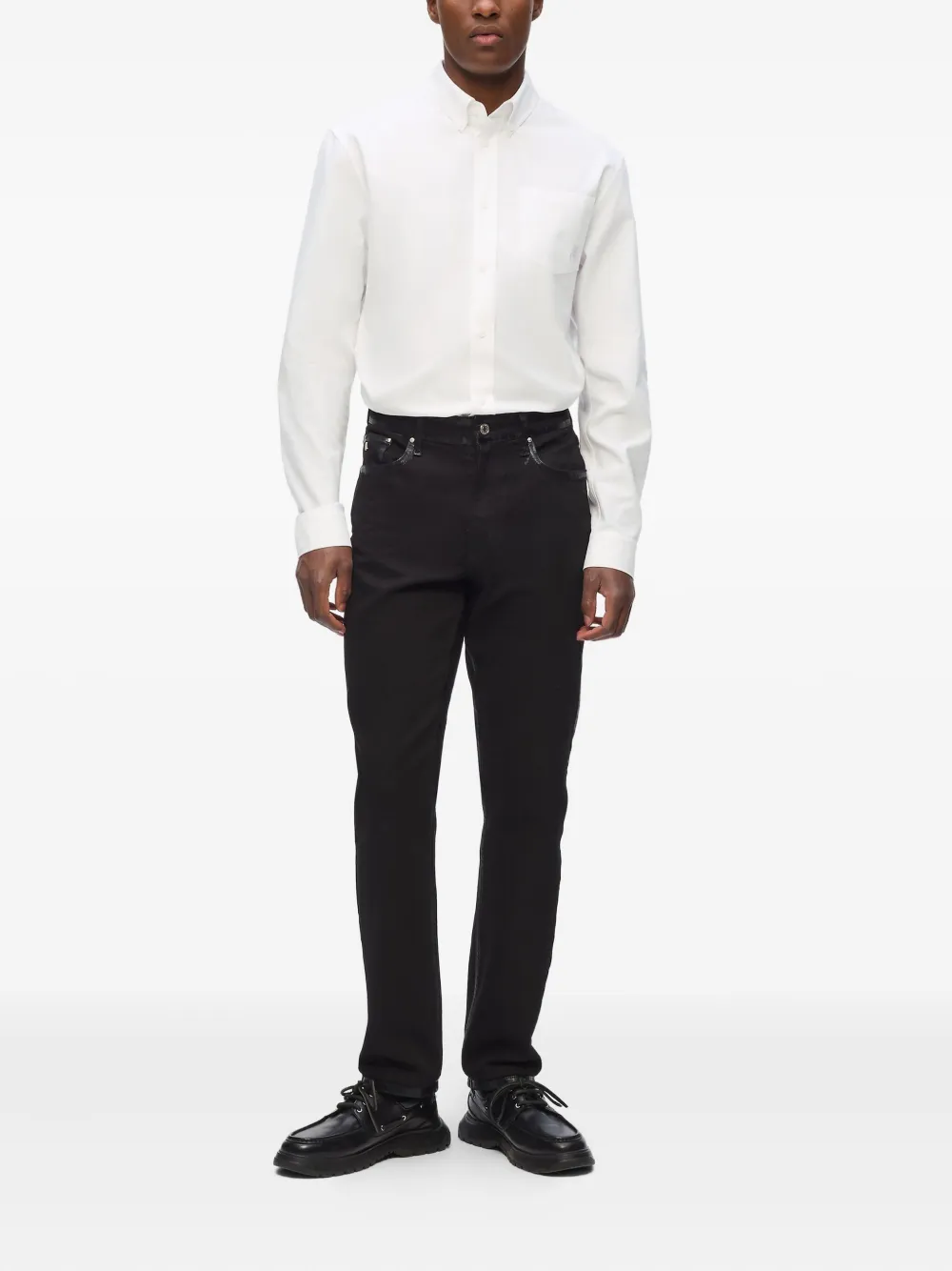 Karl Lagerfeld Overhemd met logopatch - Wit