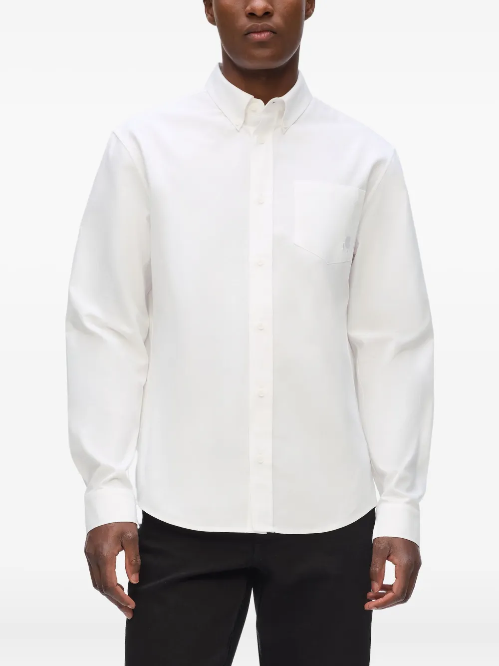 Karl Lagerfeld Overhemd met logopatch Wit