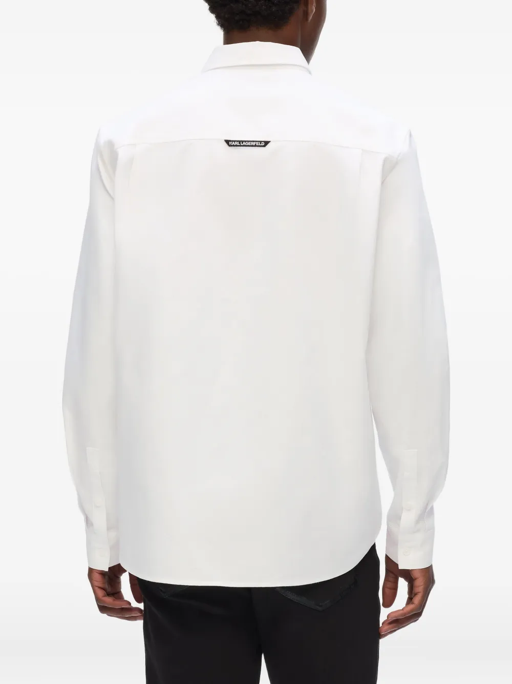 Karl Lagerfeld Overhemd met logopatch Wit