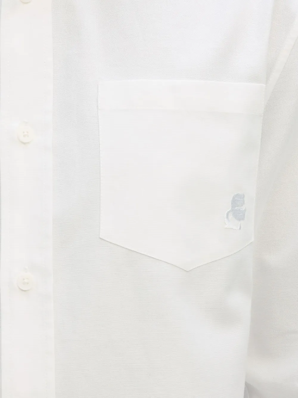 Karl Lagerfeld Overhemd met logopatch Wit