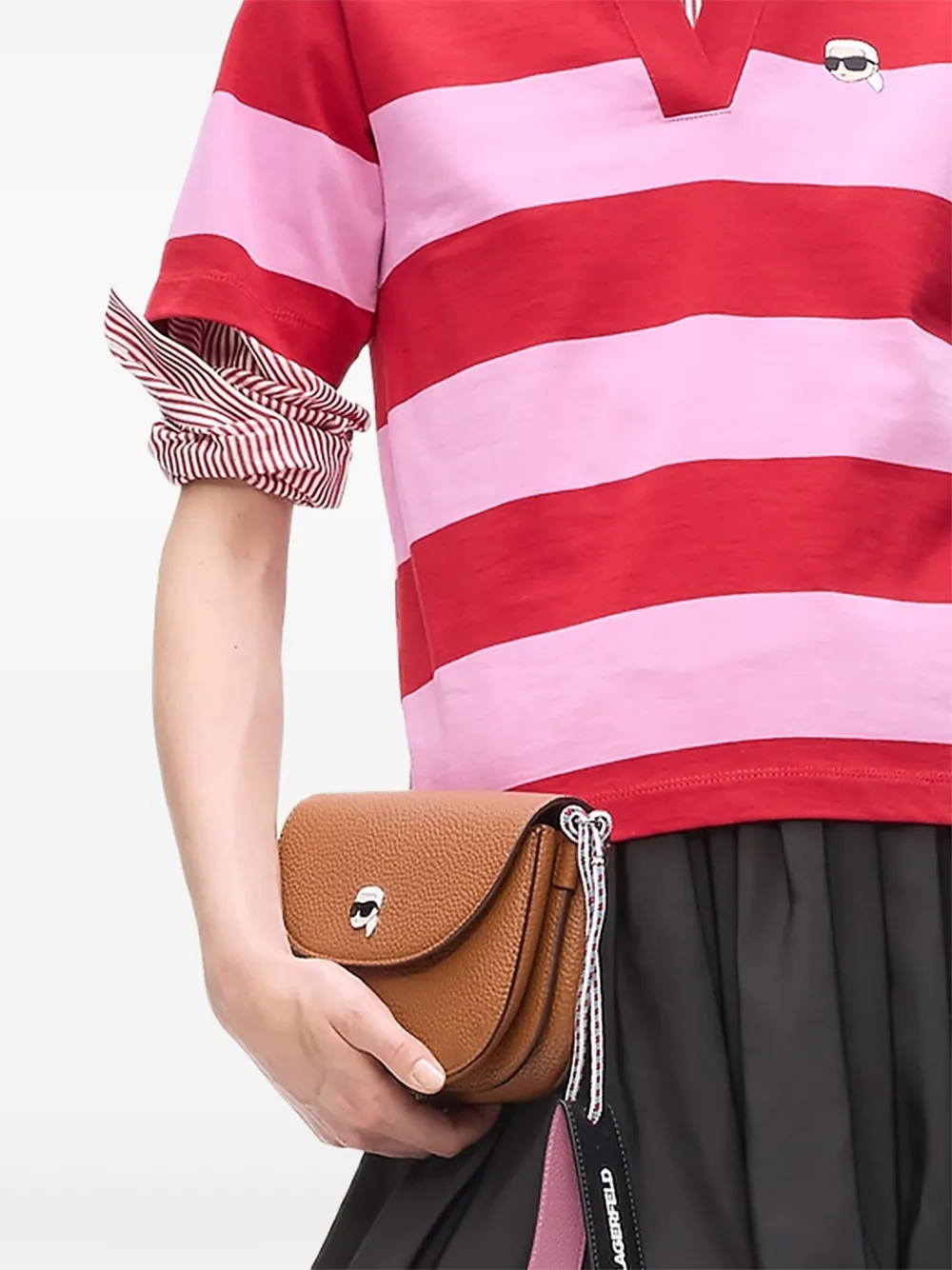 Karl Lagerfeld Mini-plooirok Zwart