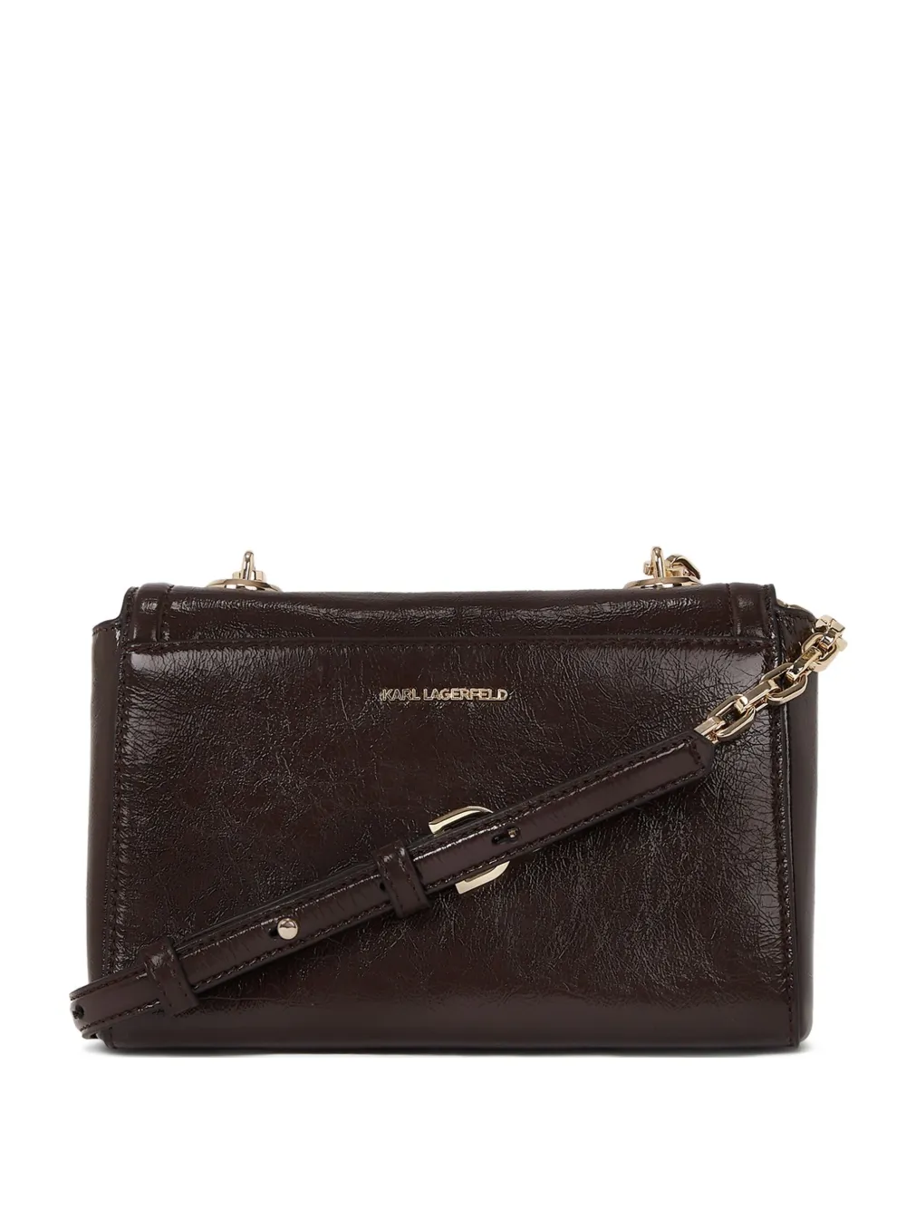 Karl Lagerfeld Kleine K Autograph Aaplak crossbodytas Bruin