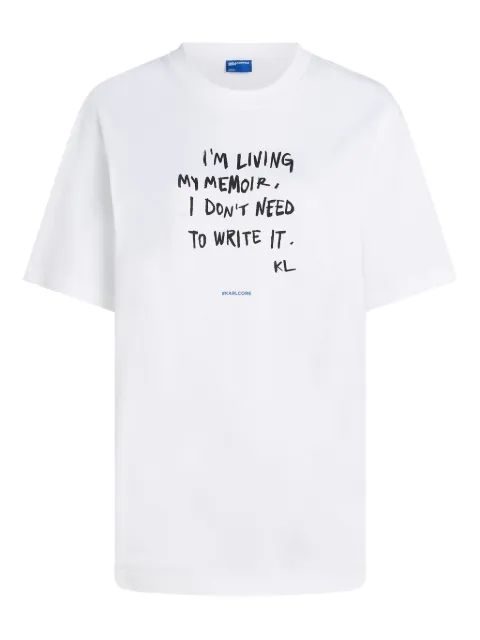Karl Lagerfeld Jeans slogan-print organic-cotton t-shirt