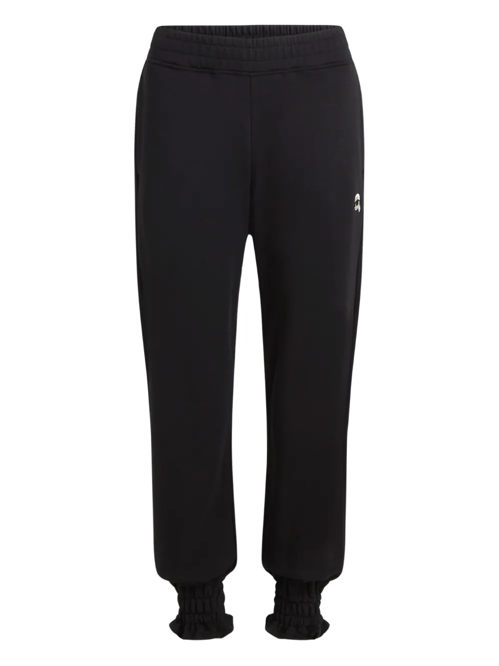 Karl Lagerfeld Ikon patch cinched sweatpants | Black | Image 1