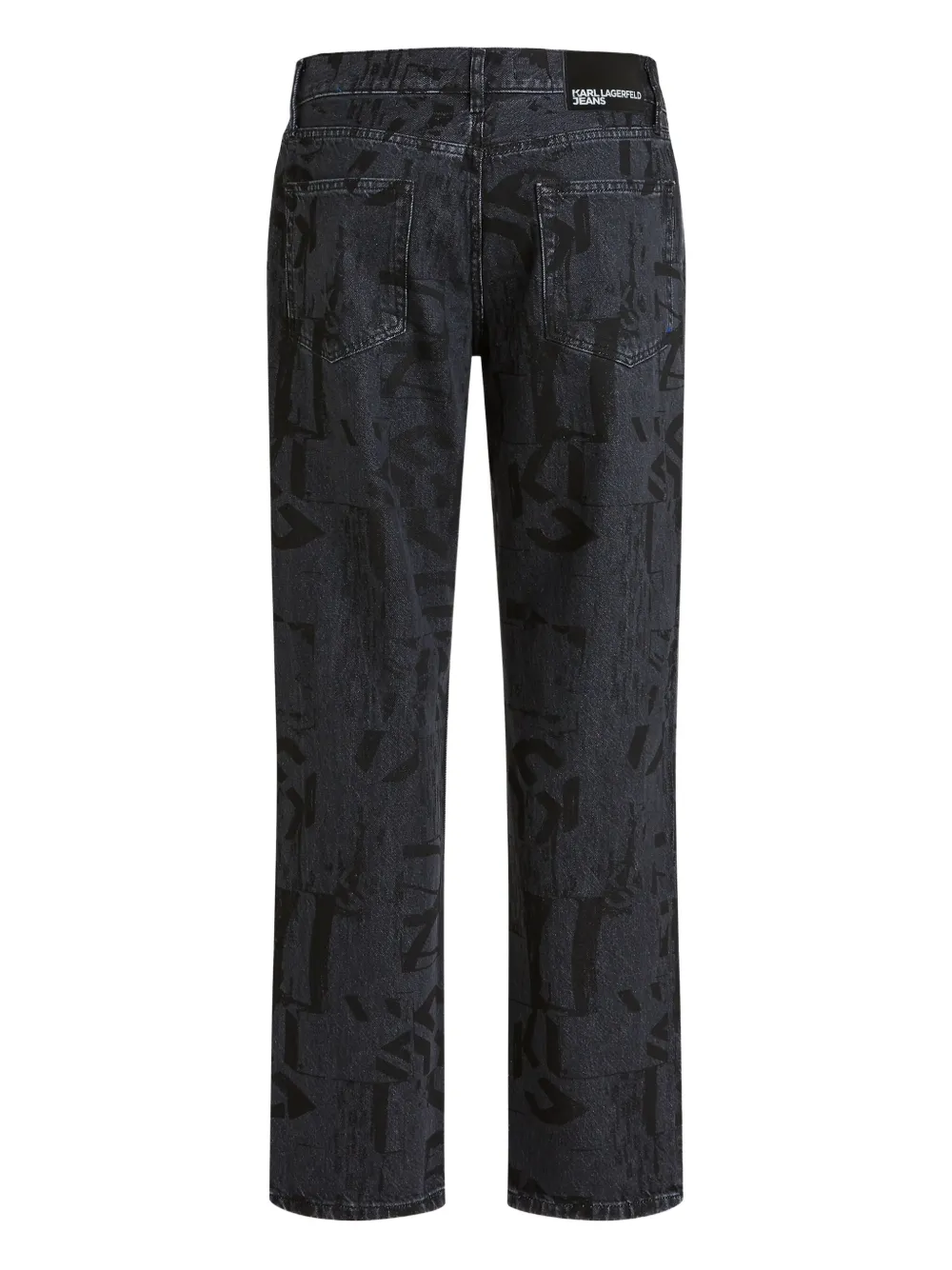 Karl Lagerfeld Jeans All-over-print Jeans In Blue