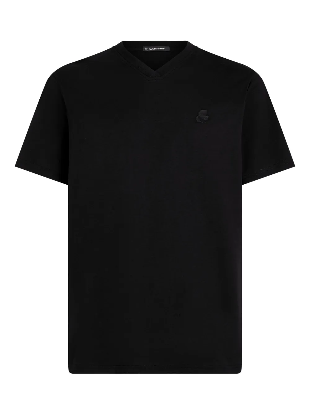 Karl Lagerfeld Kameo V-neck T-shirt | Black | Image 1