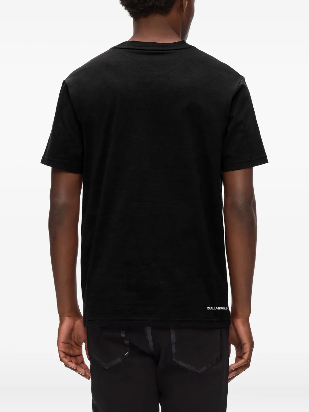 Karl Lagerfeld Kameo T-shirt met V-hals Zwart