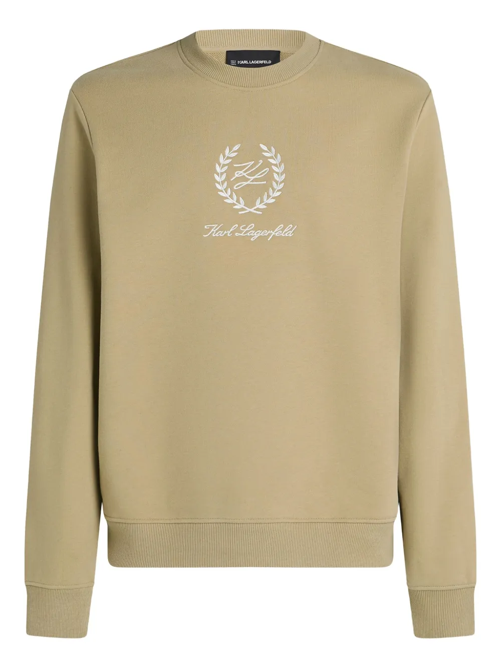 Karl Lagerfeld crest-embellished sweatshirt | Neutrals | Image 1