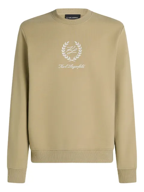 Karl Lagerfeld crest-embellished sweatshirt