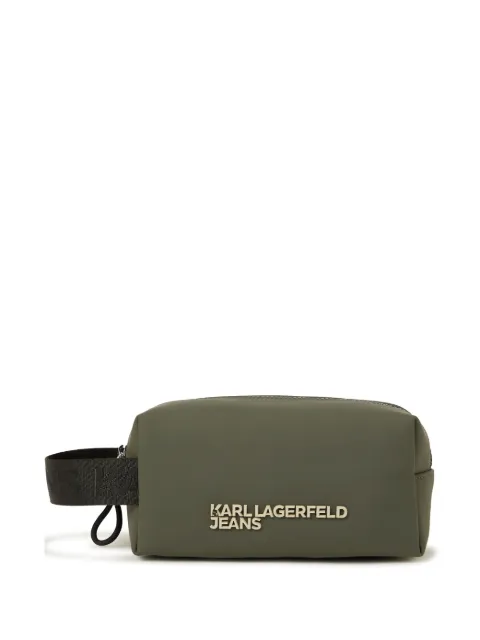 Karl Lagerfeld Jeans neceser con detalle de logo