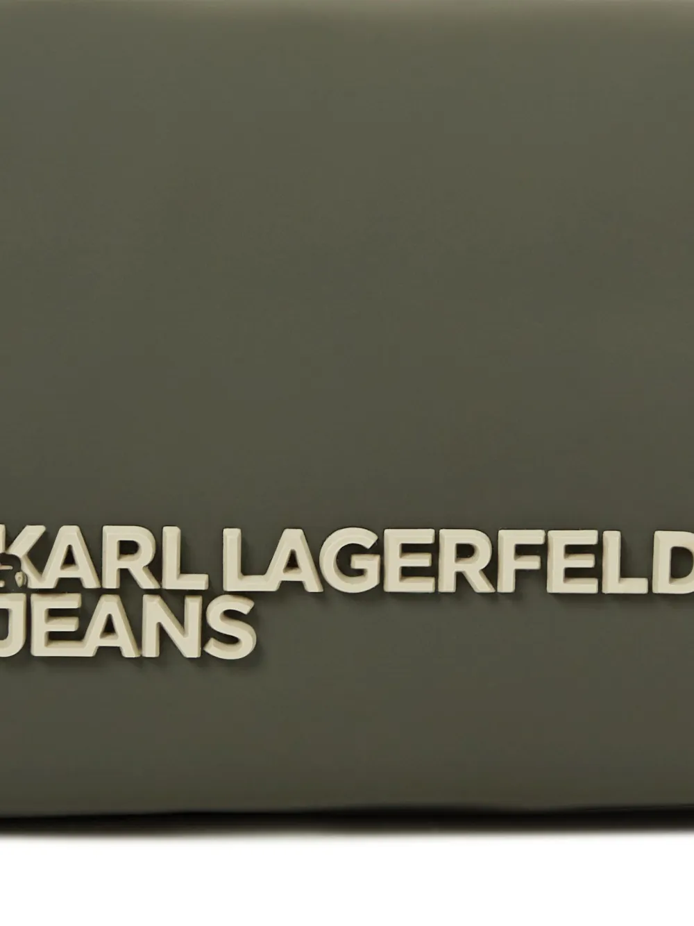 Karl Lagerfeld Jeans Toilettas met logo Groen