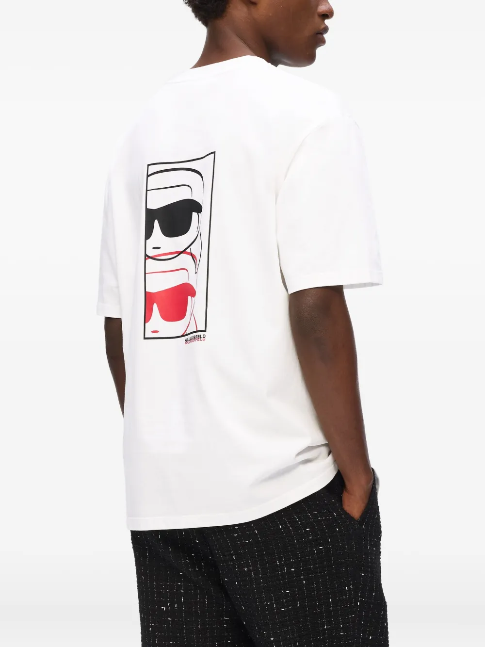 Karl Lagerfeld T-shirt met grafische print Wit