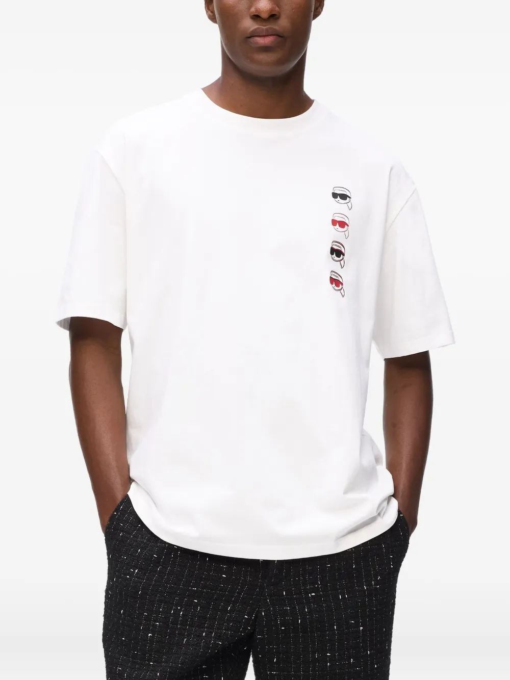 Karl Lagerfeld T-shirt met grafische print Wit