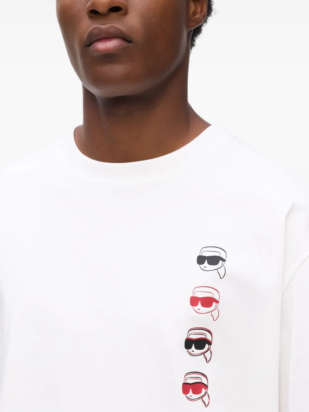 Karl Lagerfeld T-shirt met grafische print Wit