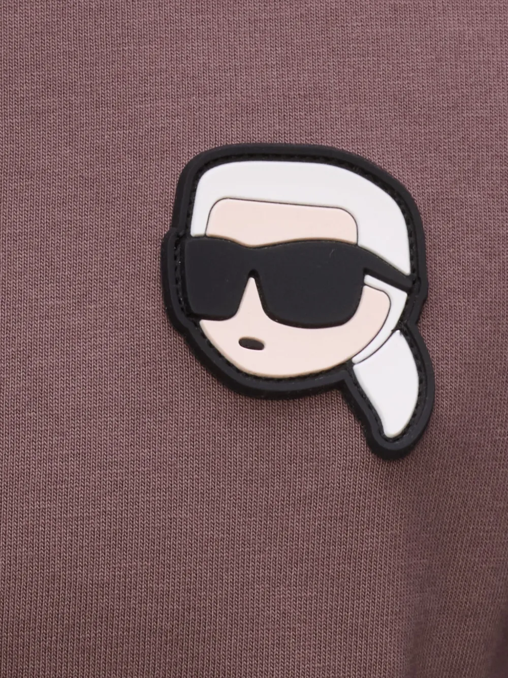 Karl Lagerfeld T-shirt met logo Paars