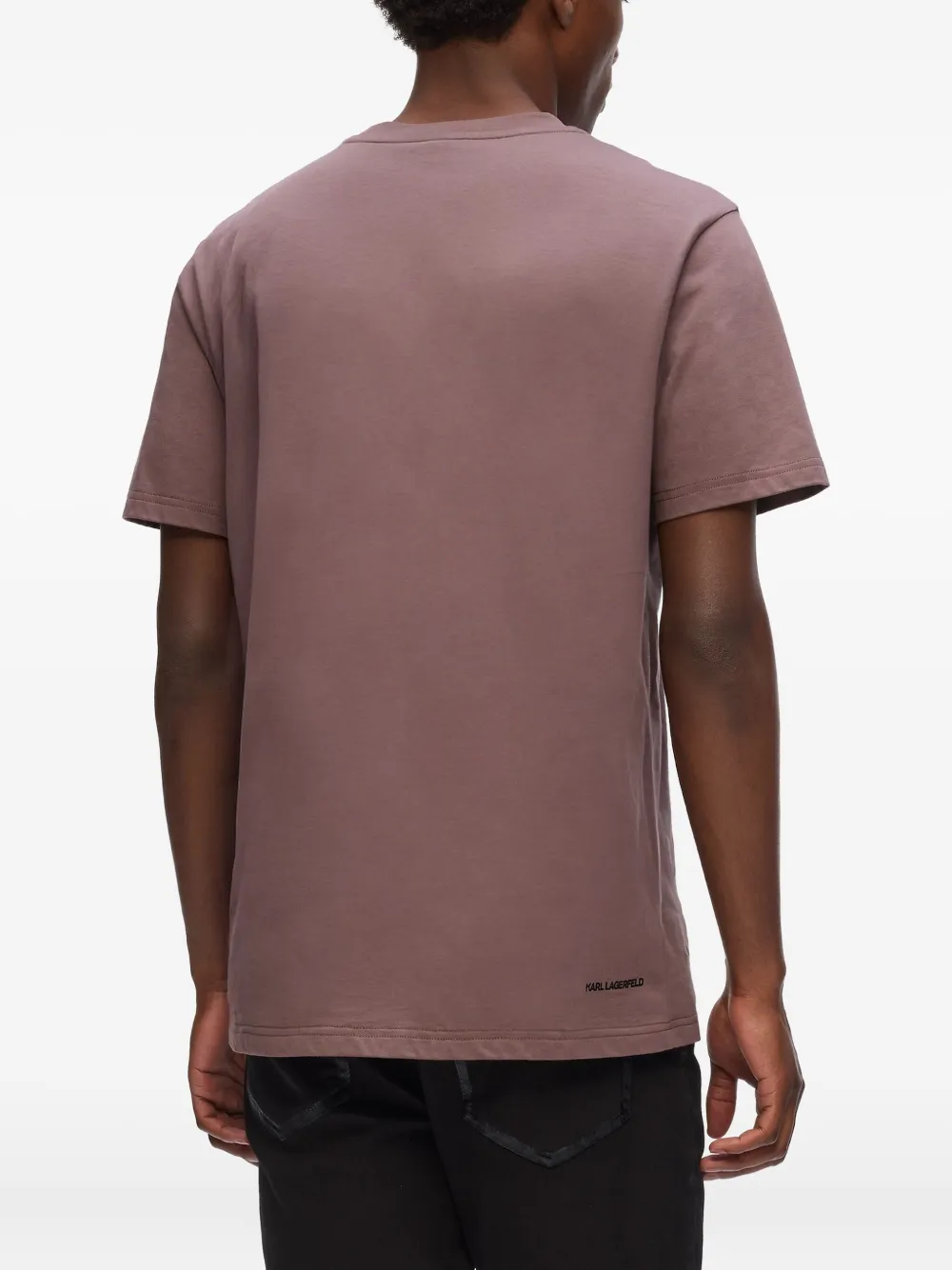 Karl Lagerfeld T-shirt met logo Paars