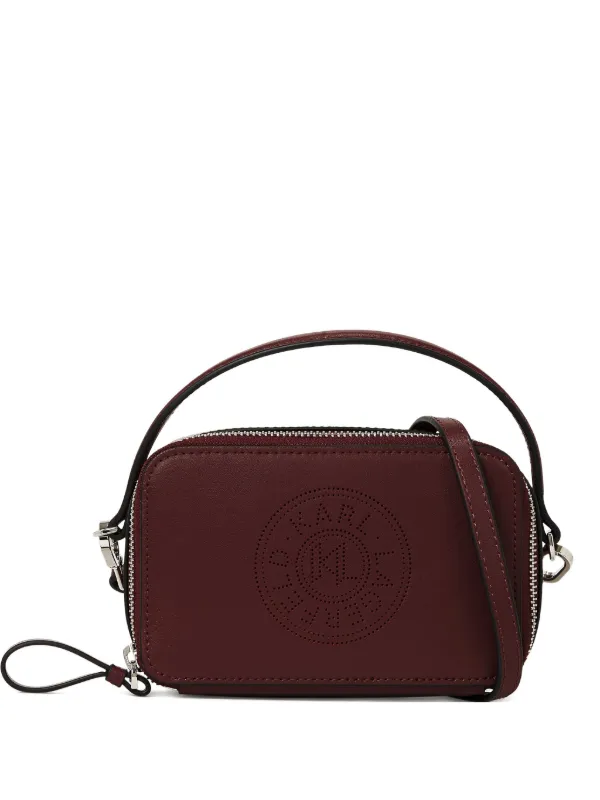 Karl Lagerfeld K/Circle Top Handle Crossbody Red FARFETCH ID