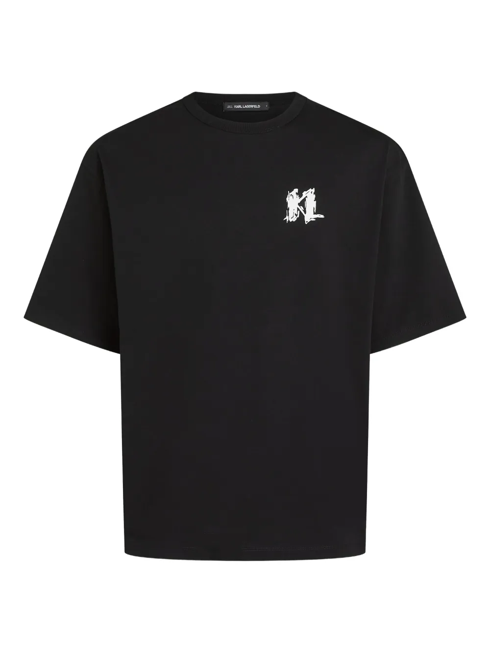 Karl Lagerfeld T-shirt met logoprint Zwart