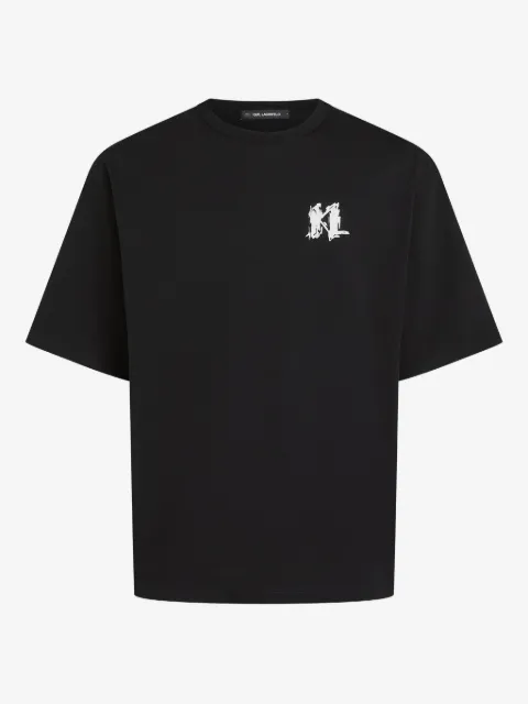 Karl Lagerfeld playera con logo estampado