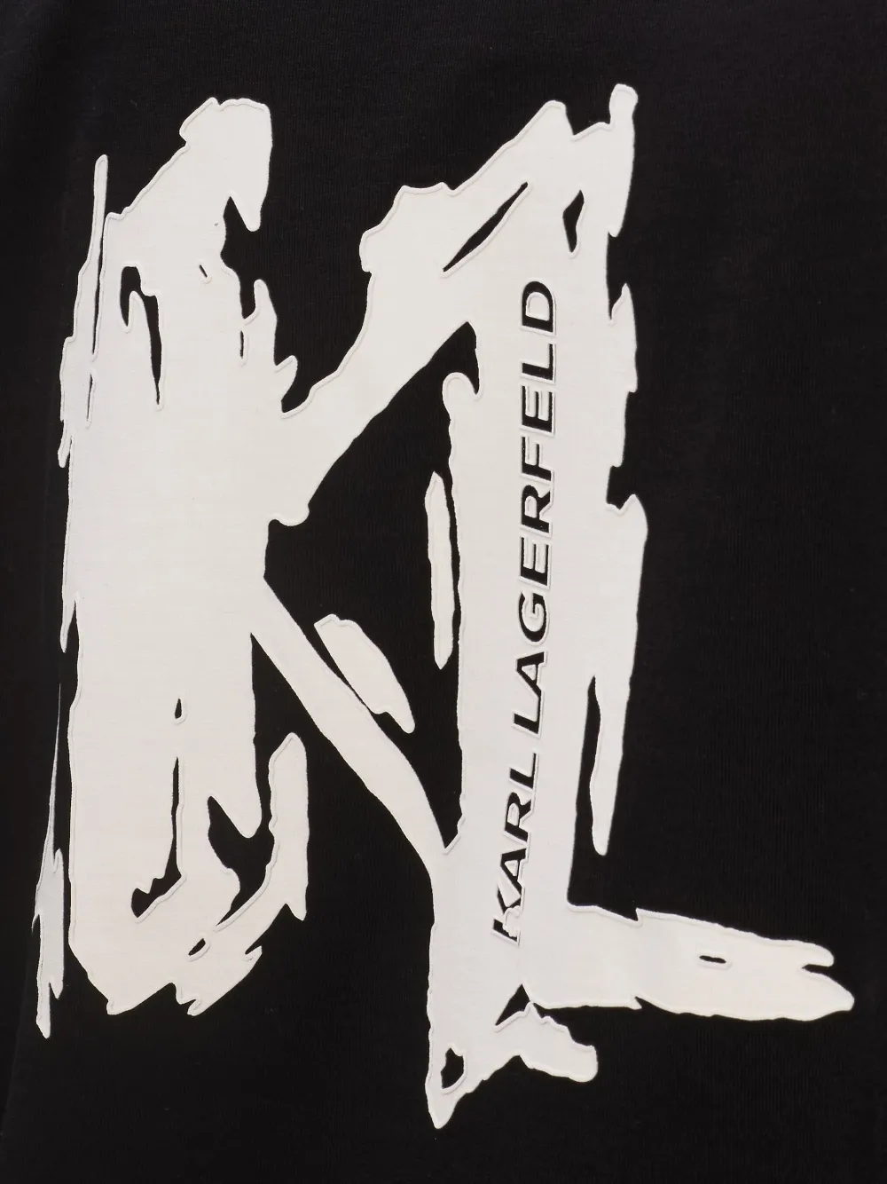 Karl Lagerfeld T-shirt met logoprint Zwart