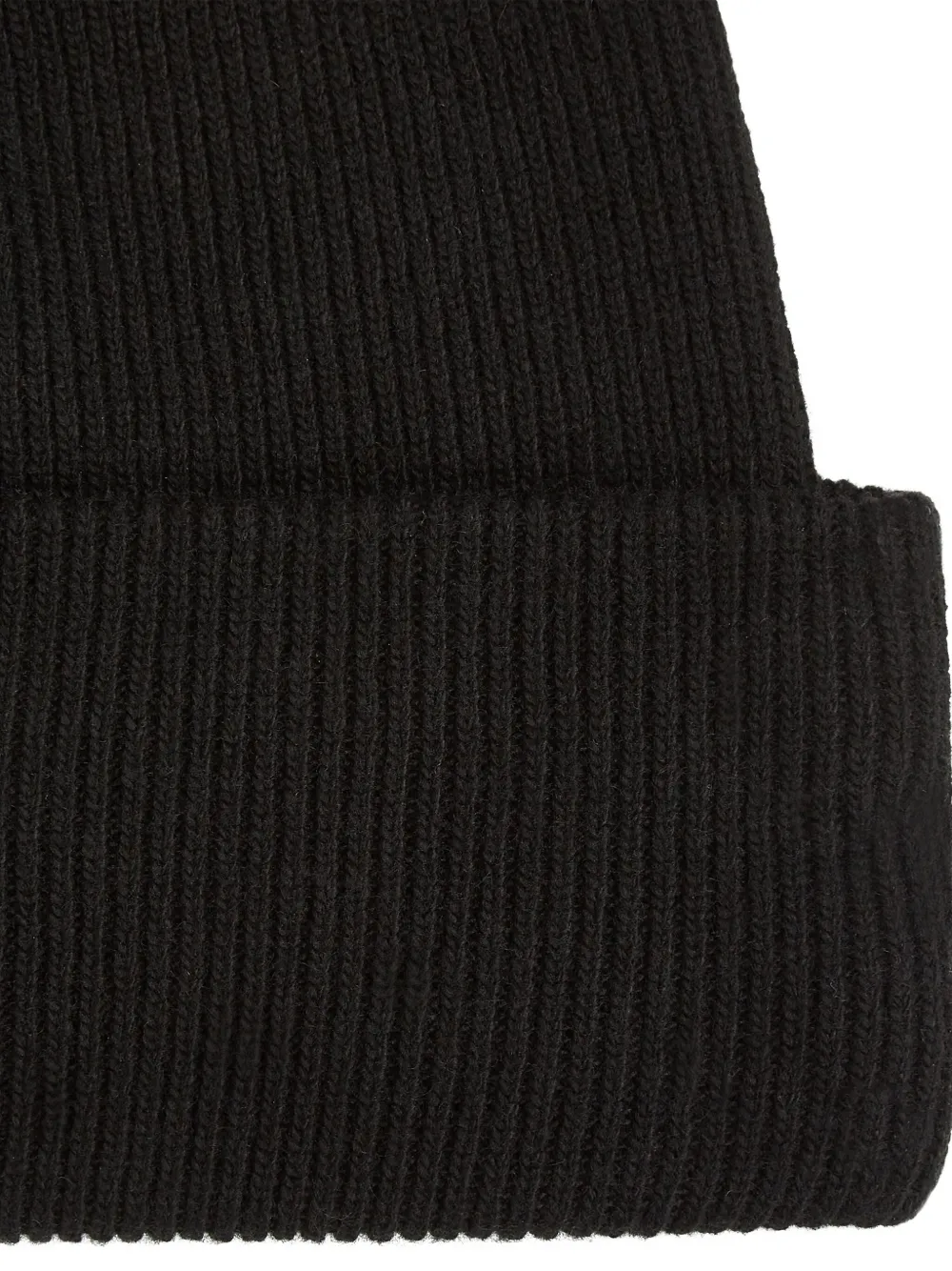 Karl Lagerfeld Geribbelde muts verfraaid met stras Zwart