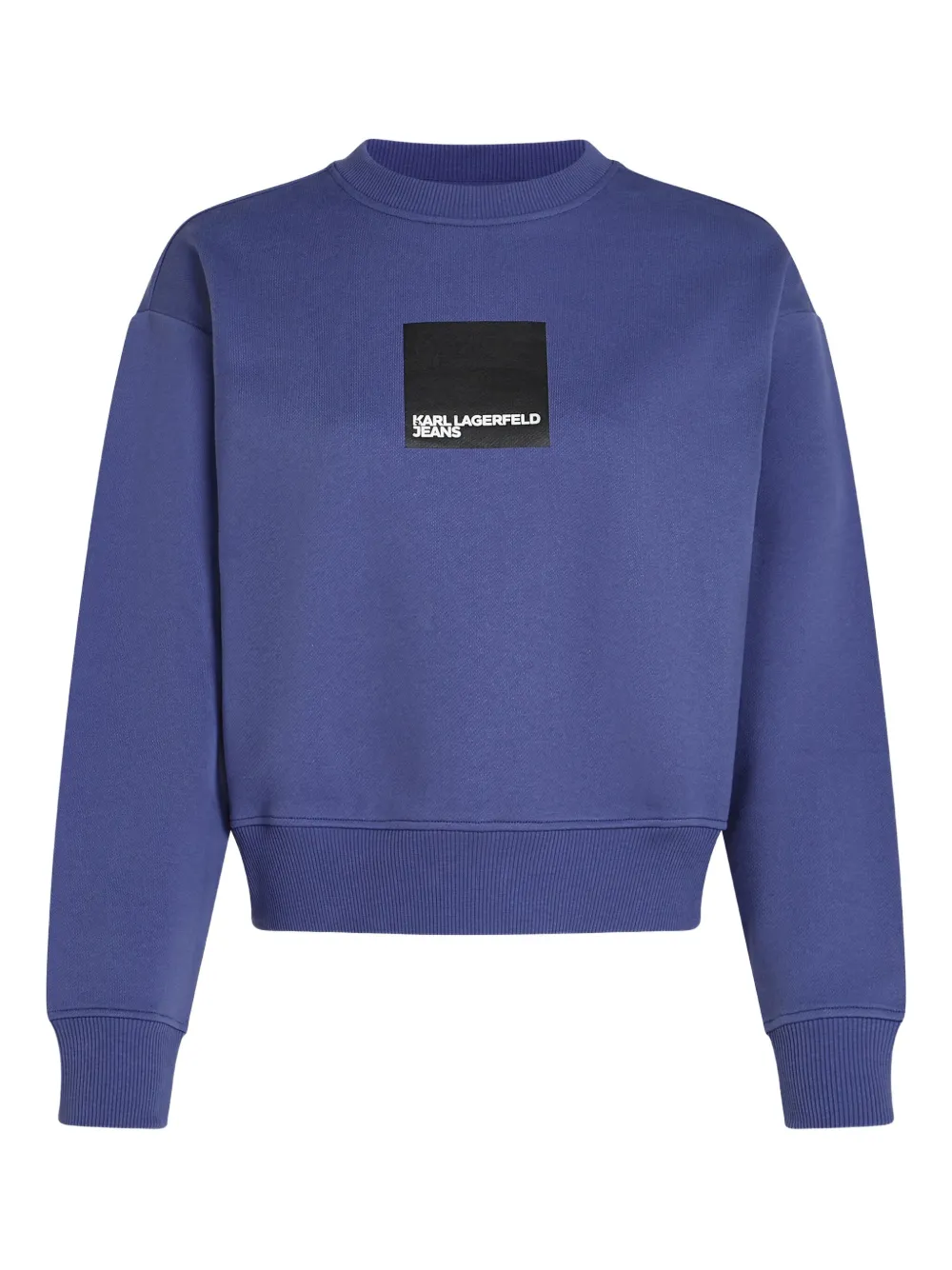 Karl Lagerfeld Jeans Box Logo Sweatshirt In Blue