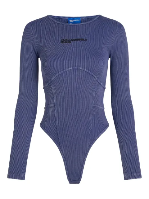 Karl Lagerfeld Jeans ribbed long-sleeve bodysuit