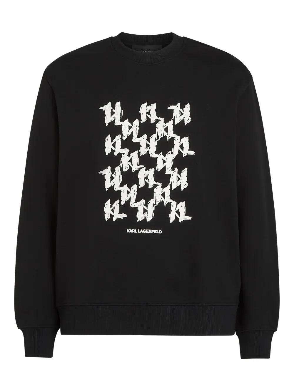 Karl Lagerfeld Sweater met monogram Zwart