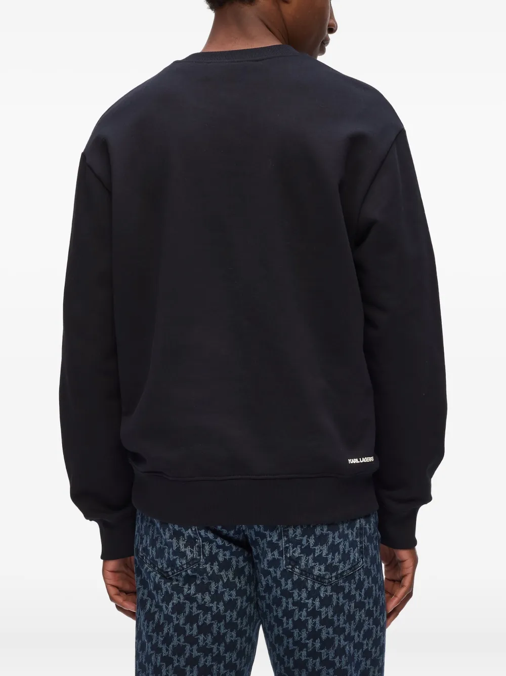 Karl Lagerfeld Sweater met monogram Zwart